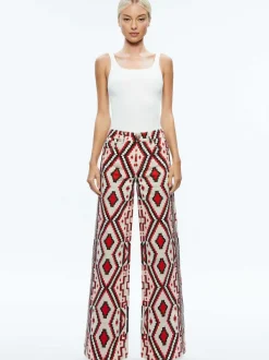 Women Alice and Olivia Trish Mid Rise Baggy Jean