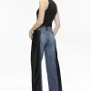 Women Alice and Olivia Trish Vegan Leather Baggy Jean