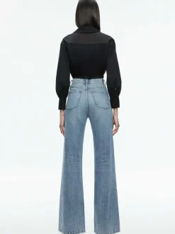 Women Alice and Olivia Trudy Cropped Button Down