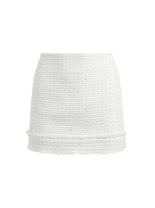 Women Alice and Olivia Vicenta Embellished Structured Corset + Ecenia Mini Skirt