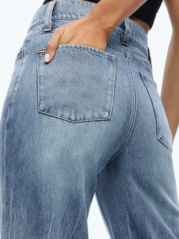 Women Alice and Olivia Weezy Full Length Jean
