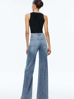 Women Alice and Olivia Weezy Full Length Jean