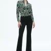 Women Alice and Olivia Willa Placket Top