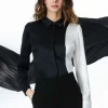 Women Alice and Olivia Willa Placket Top