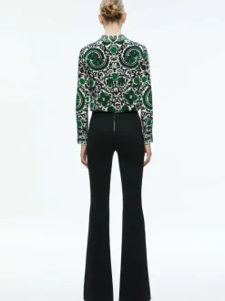 Women Alice and Olivia Willa Placket Top