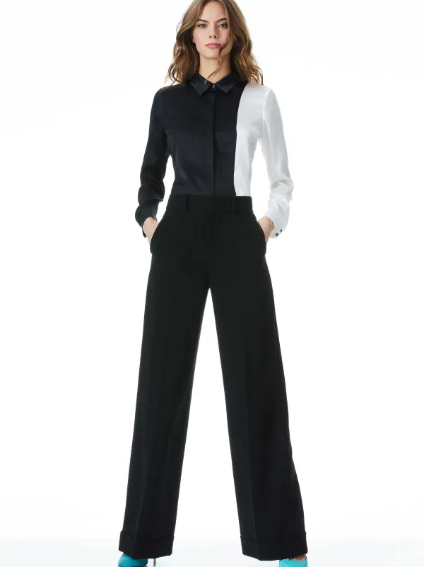 Women Alice and Olivia Willa Placket Top