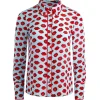 Women Alice and Olivia Willa Placket Top With Piping