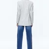 Women Alice and Olivia Yona Pinstripe Embellished Blazer